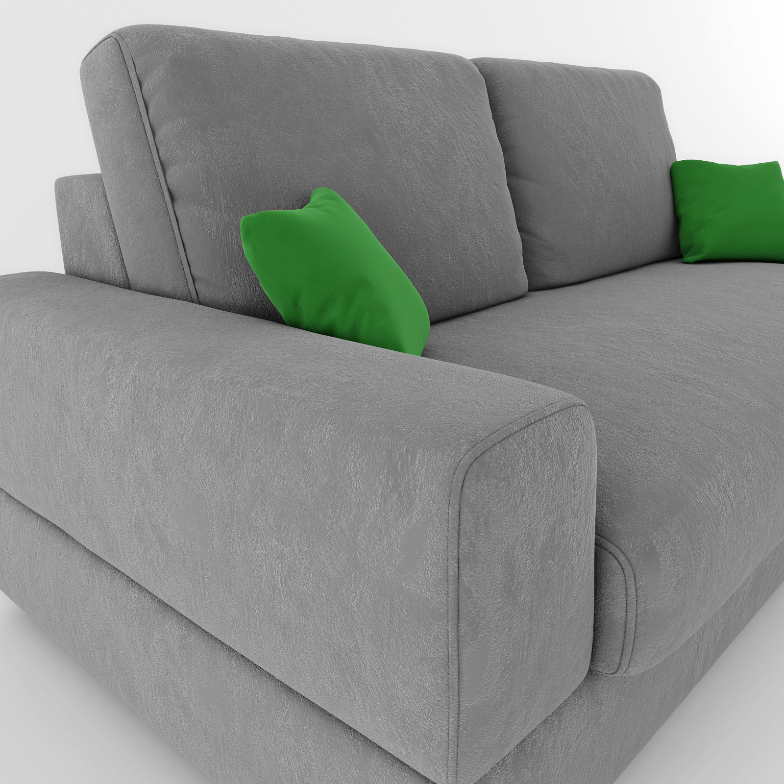 Sofa couch with pillows 3D model_8