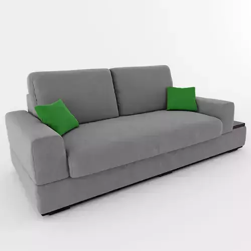 Sofa couch with pillows