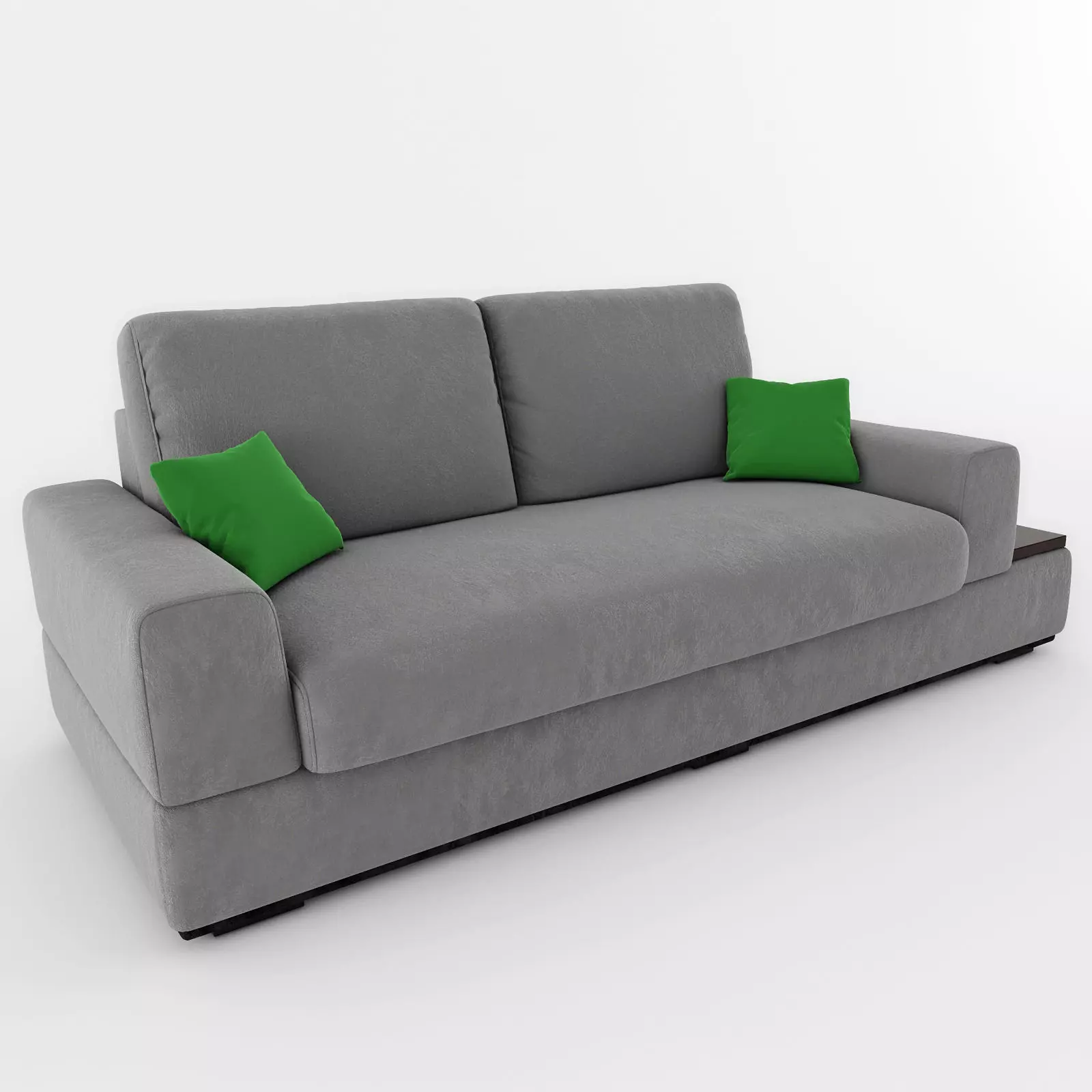 Sofa couch with pillows 3D model_0