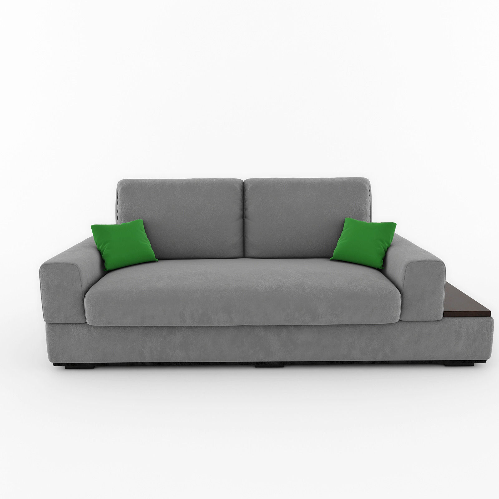 Sofa couch with pillows 3D model_4