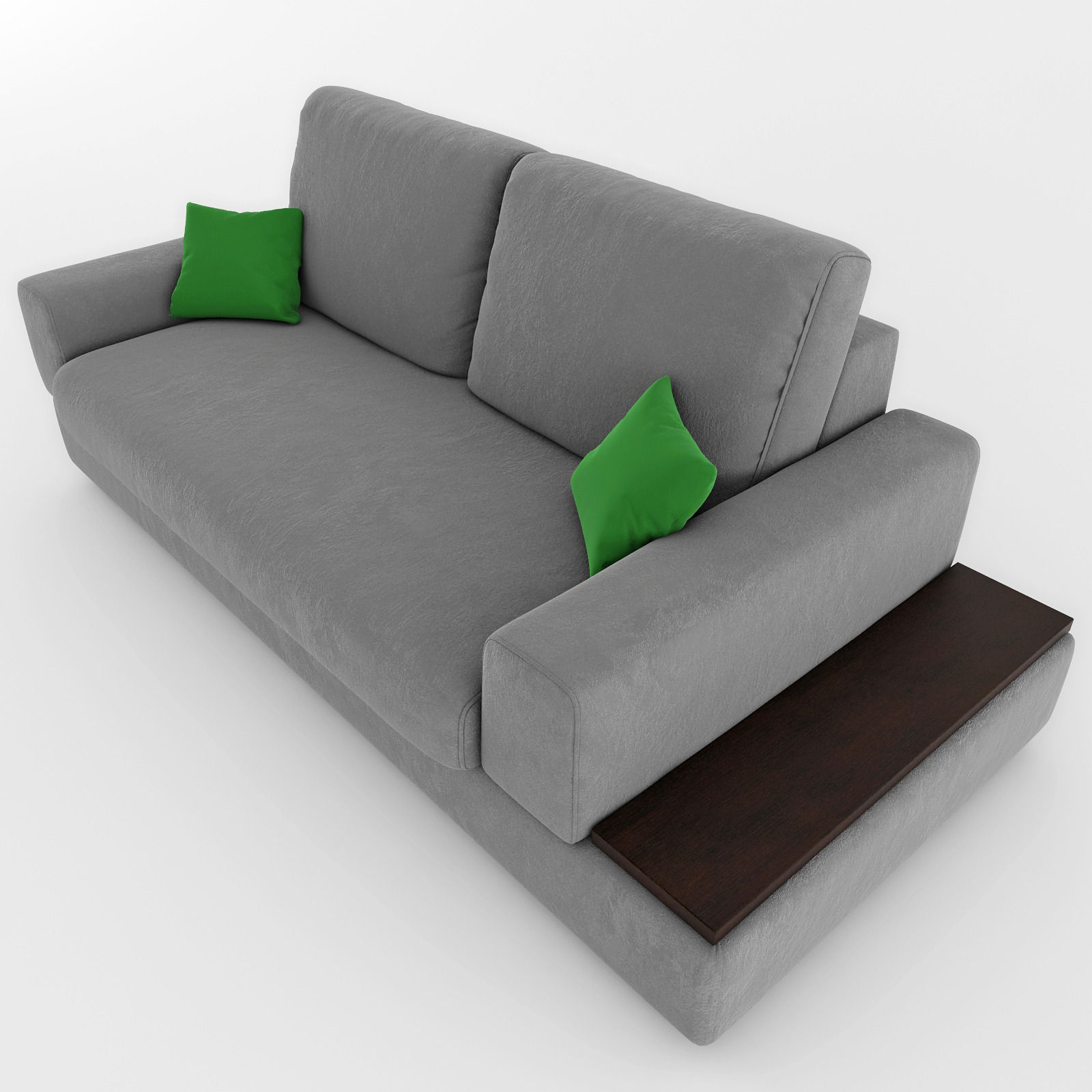 Sofa couch with pillows 3D model_6