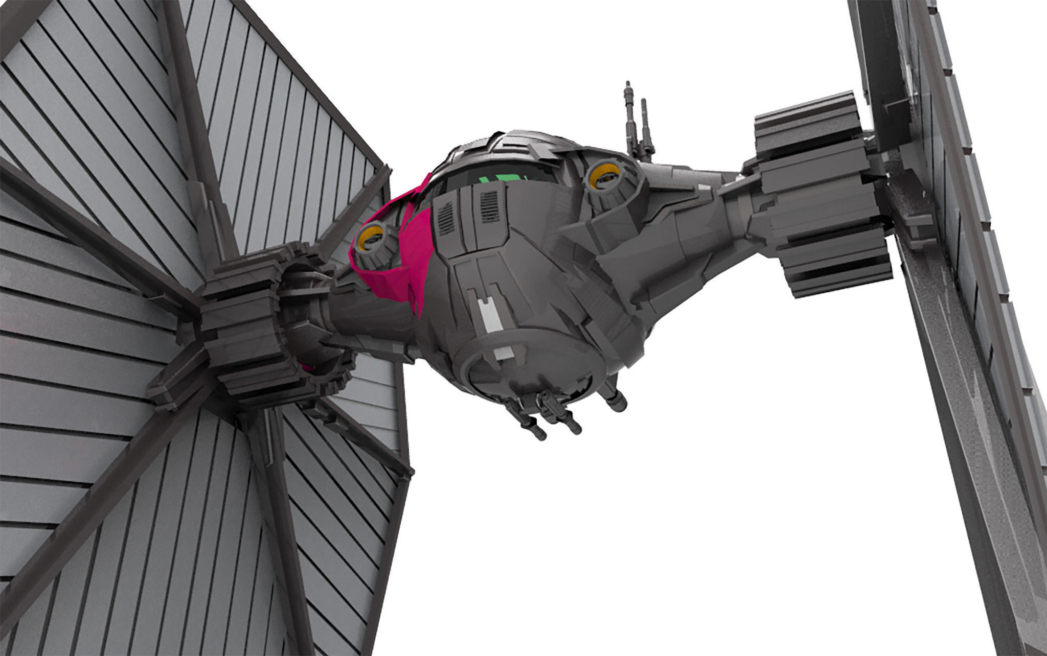 First Order TIE Low-poly 3D model_1