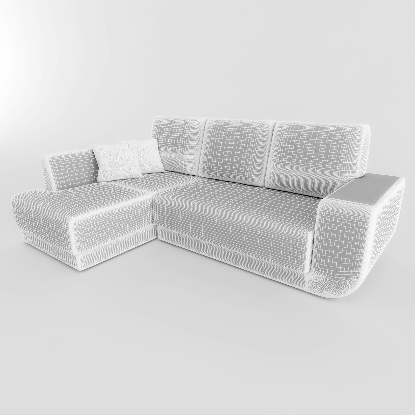 Sofa sectional 3D model_1
