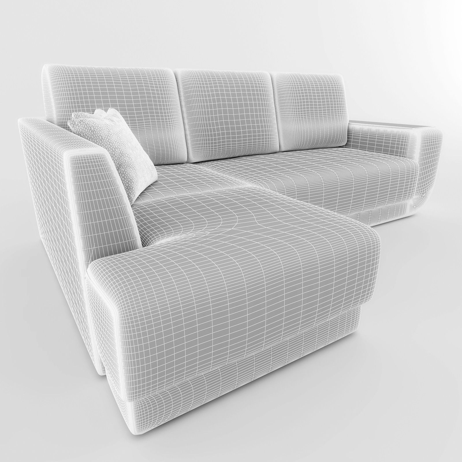 Sofa sectional 3D model_3