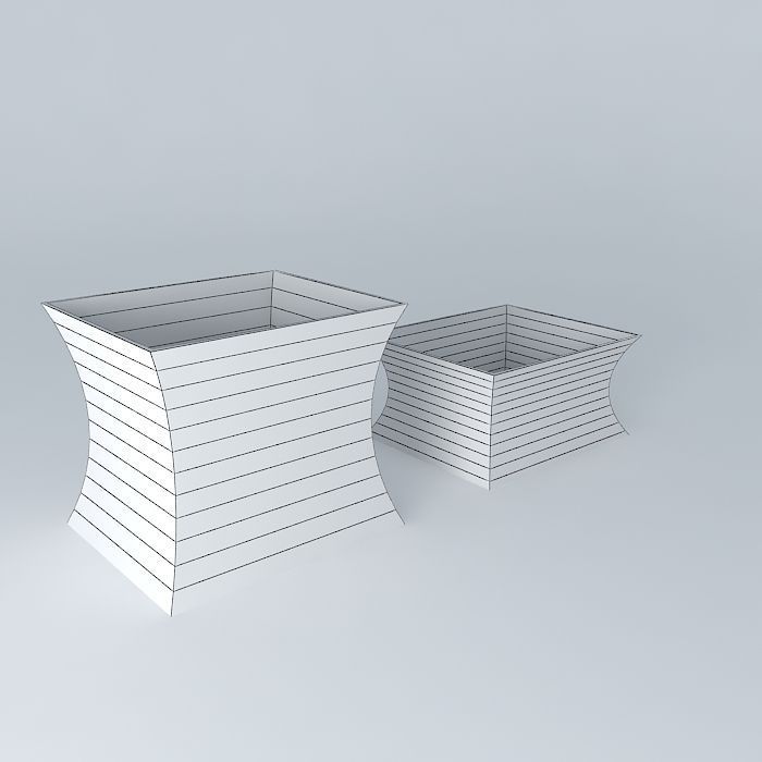 glass vase Free 3D model_3