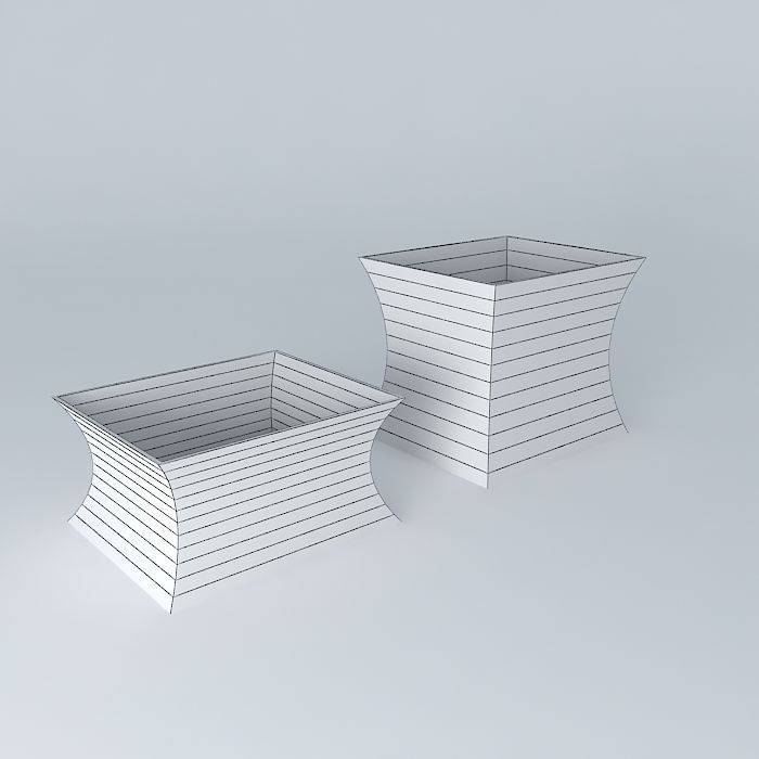 glass vase Free 3D model_4