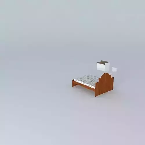 pattyorkut bed with box Free 3D model