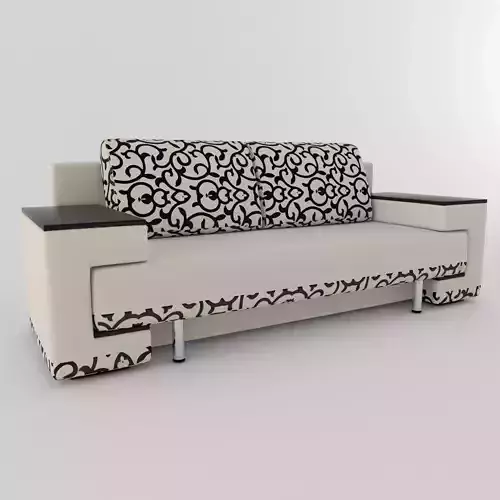 Sofa with pattern 3D model