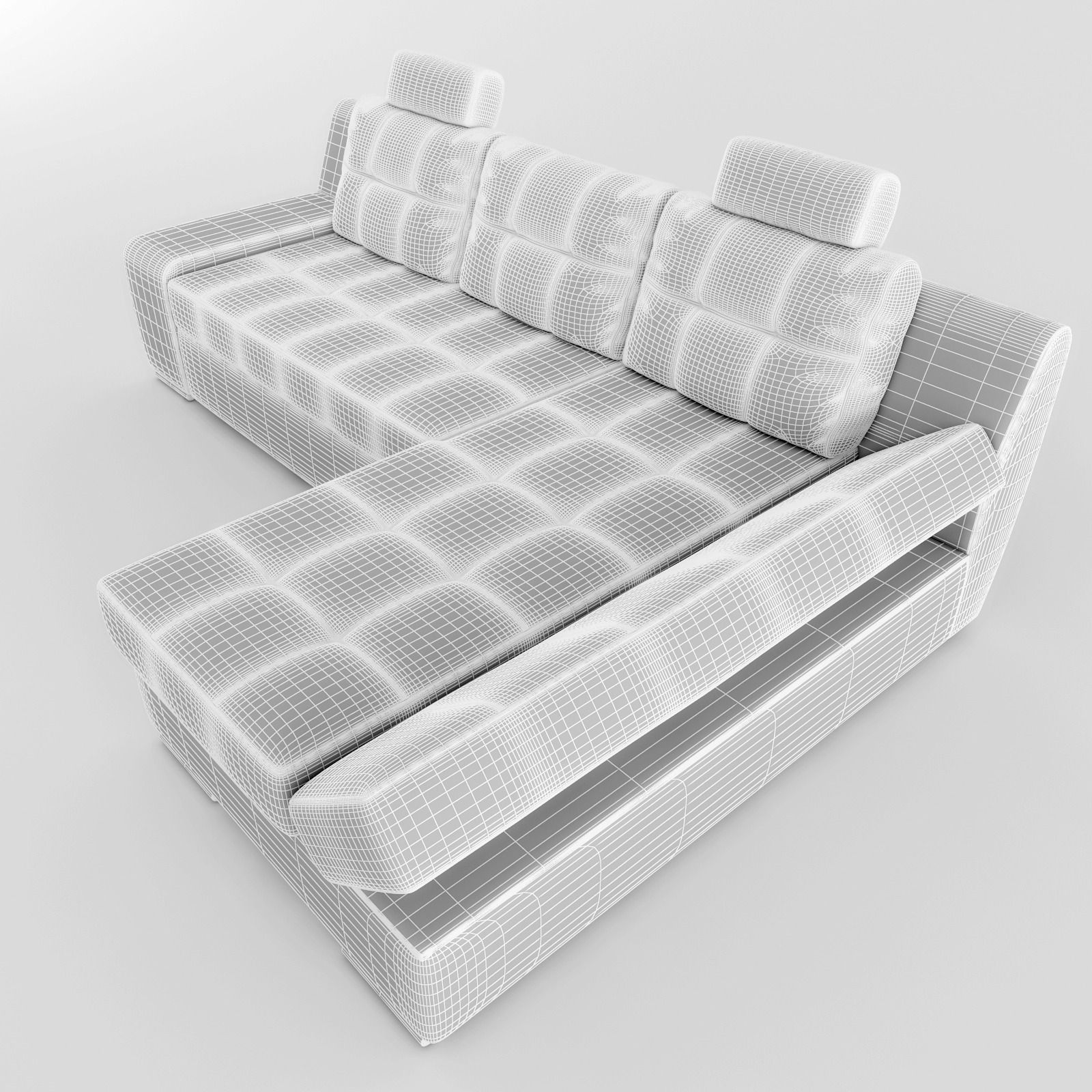 Sofa sectional 3D model_7