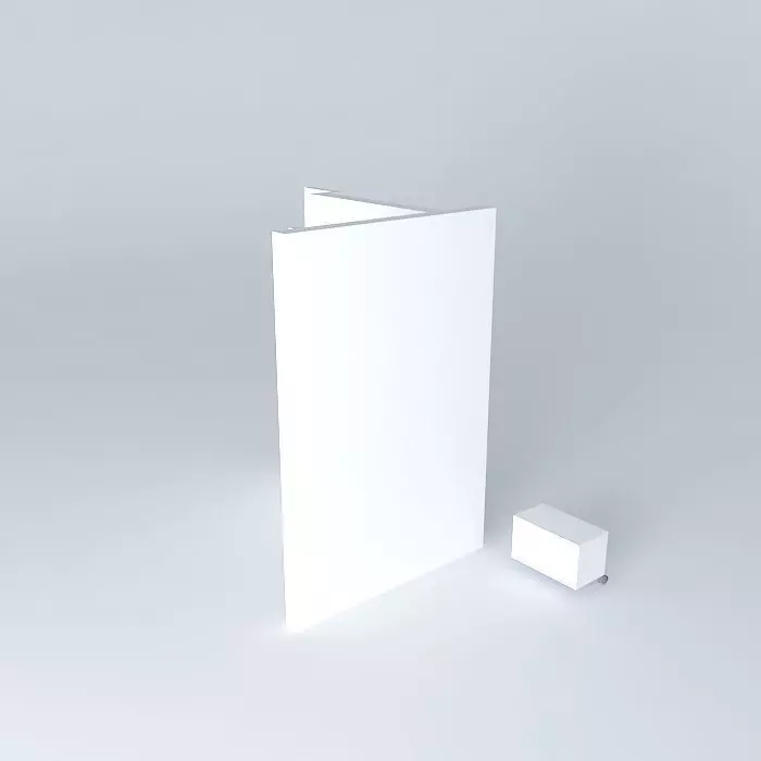 niorkut mockup of blank card Free 3D model