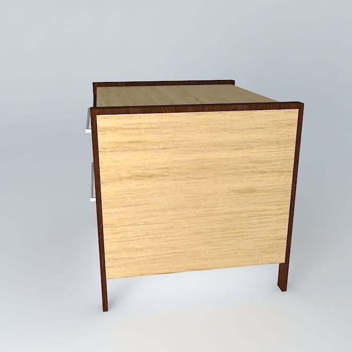 criado mudo bed side table Free 3D model_2