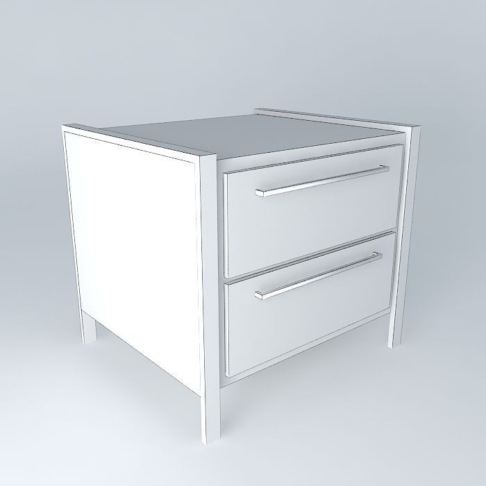 criado mudo bed side table Free 3D model_3