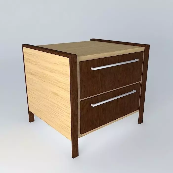 criado mudo bed side table Free 3D model_0