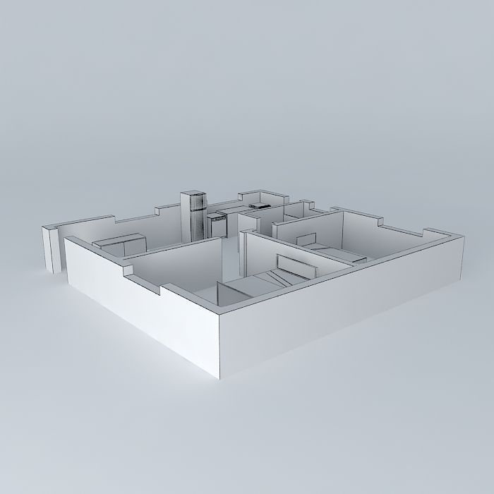 simoneorkut floor plan of house Free 3D model_3