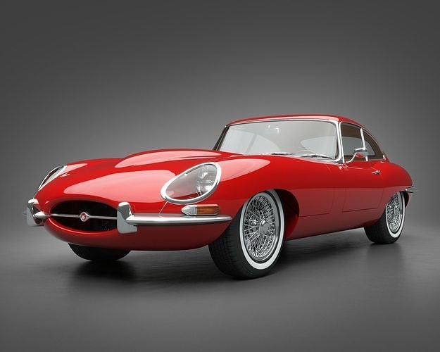 1961 Jaguar E-Type 3 8 Coupe 3D model