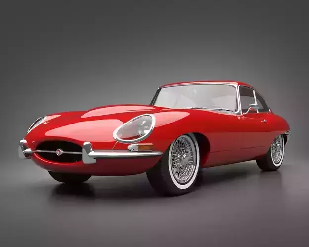 1961 Jaguar E-Type 3 8 Coupe 3D model