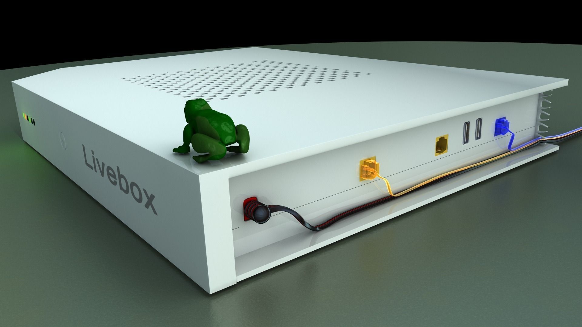 Livebox 4 computer box Free 3D model