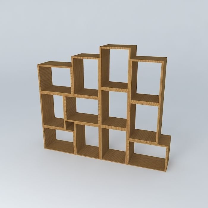 shelf niche niche bookshelf Free 3D model_1