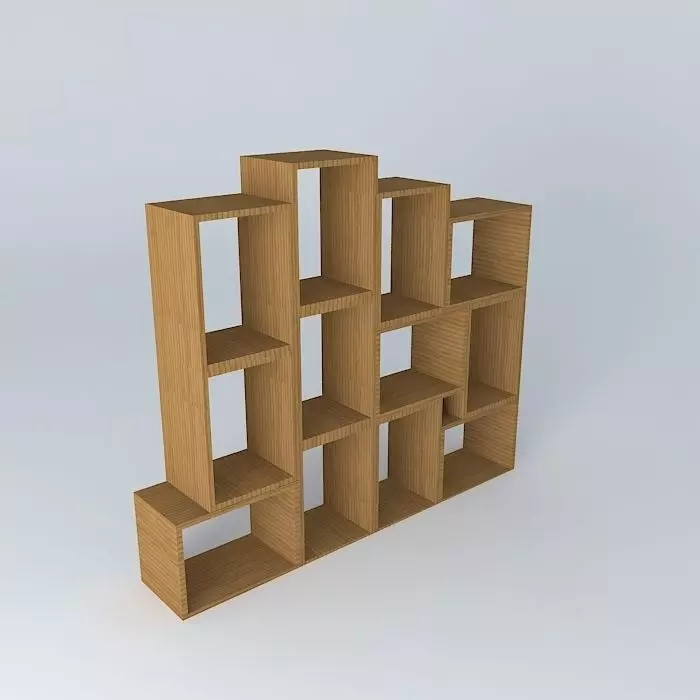 shelf niche niche bookshelf Free 3D model_0