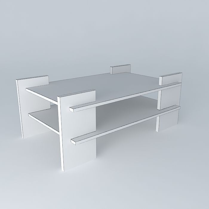 coffe table mesa de centro Free 3D model_4