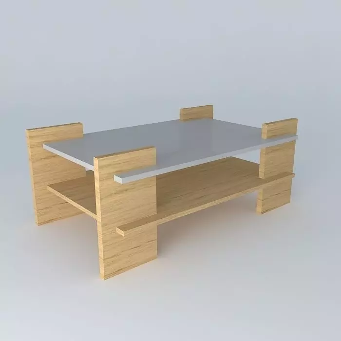 coffe table mesa de centro Free 3D model_0