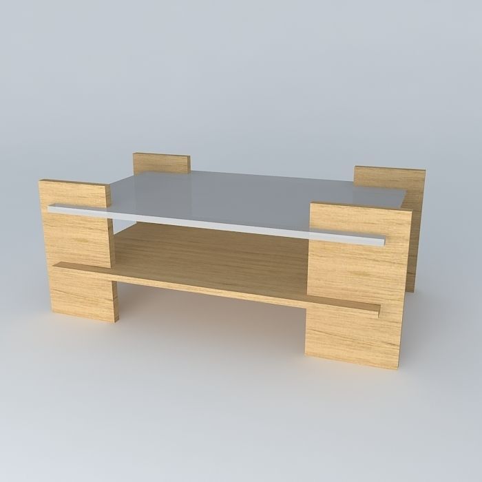 coffe table mesa de centro Free 3D model_1
