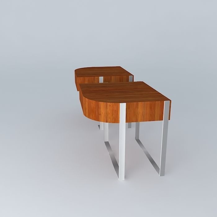 bedside tables created dumb Free 3D model_2