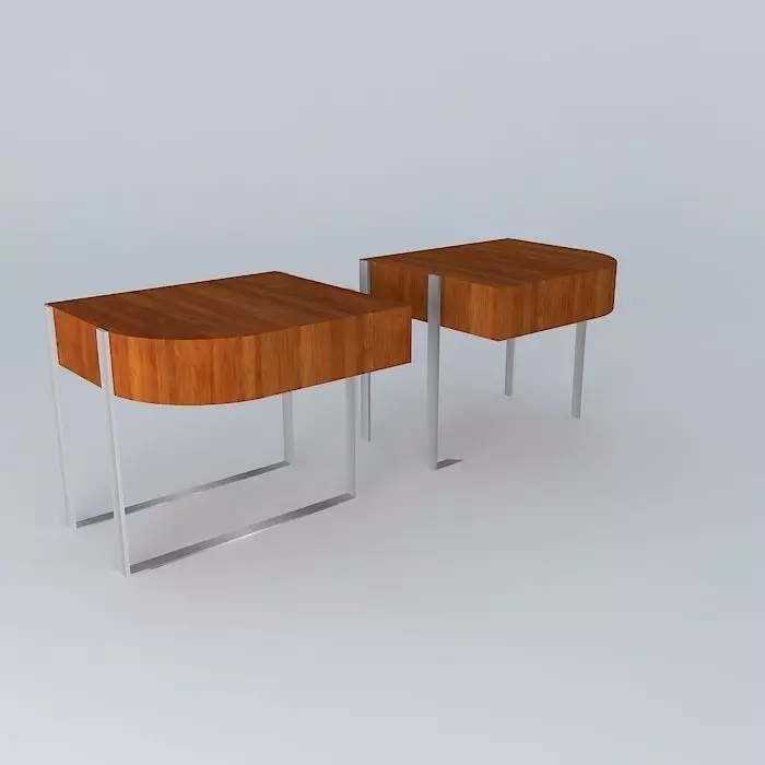 bedside tables created dumb Free 3D model_0