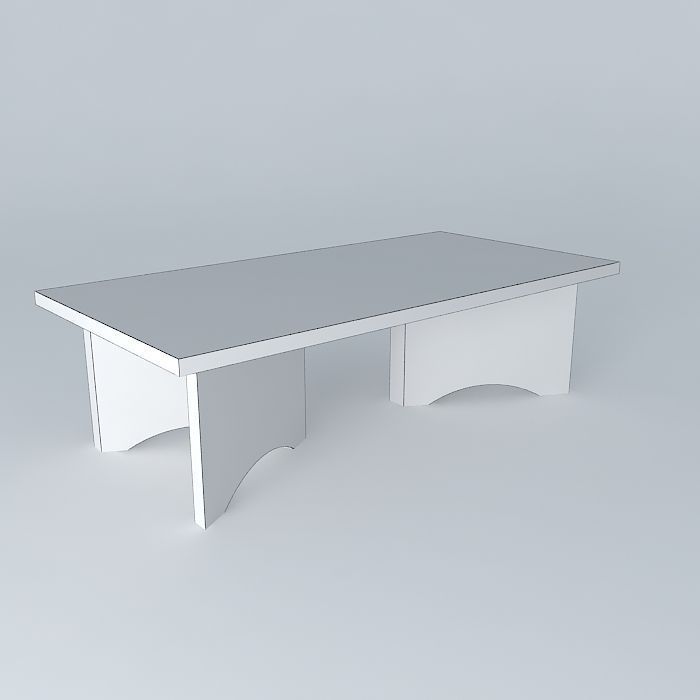 mesa centro coffee table Free 3D model_3