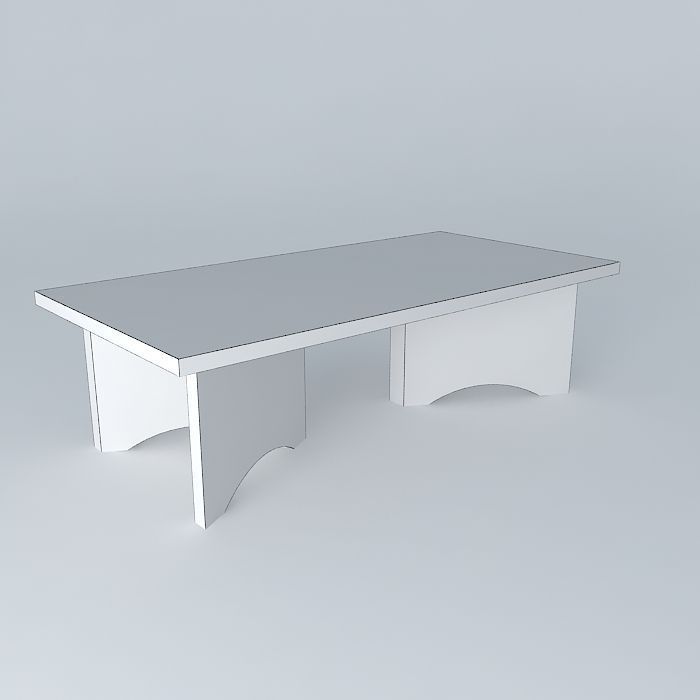 mesa centro coffee table Free 3D model_4