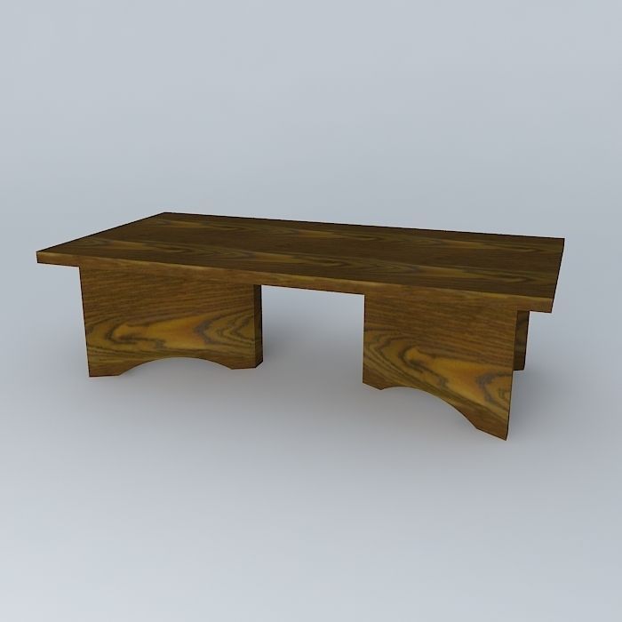 mesa centro coffee table Free 3D model_1