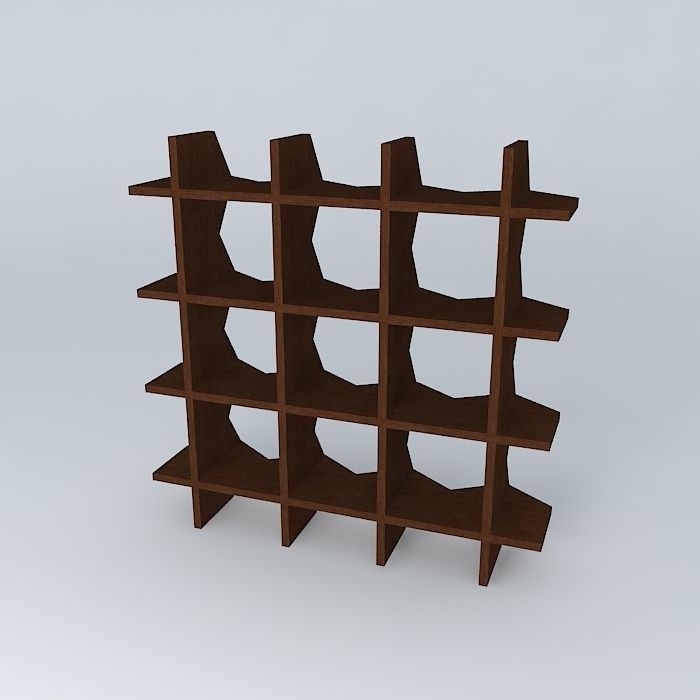 bookcase bookshelf Free 3D model_1