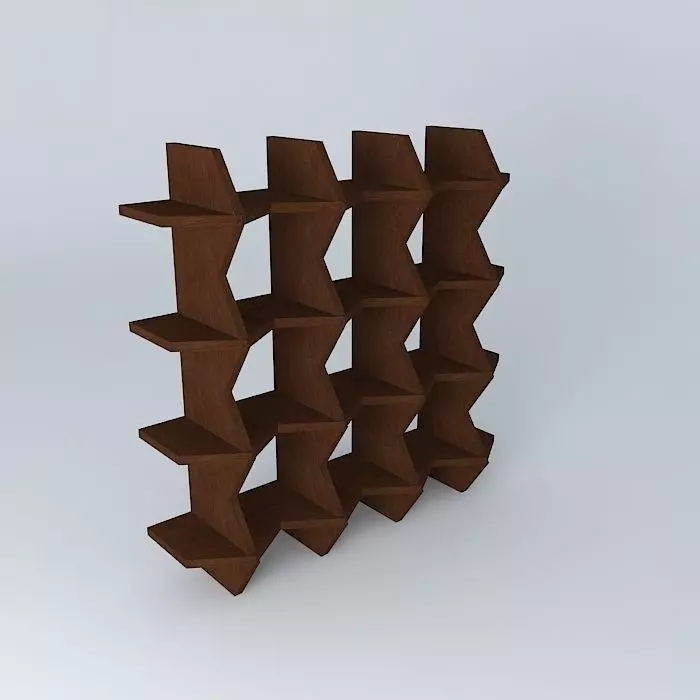 bookcase bookshelf Free 3D model_0