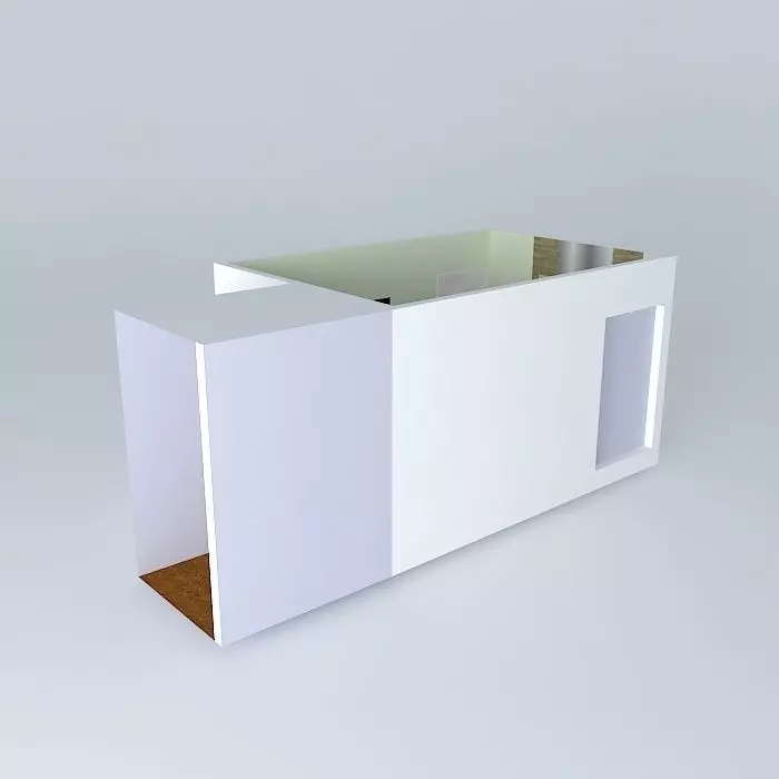 glauorkut box with wooden floor Free 3D model