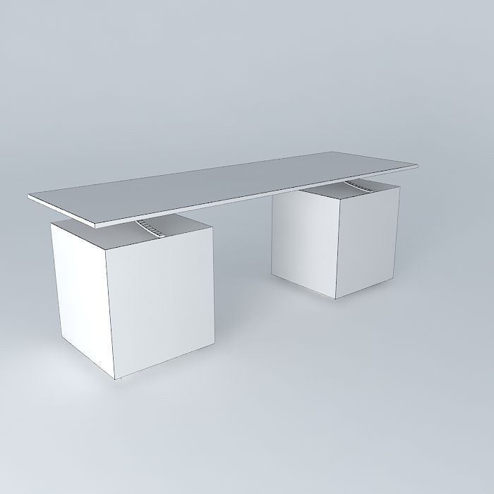 desk desk Vermeil Free 3D model_4