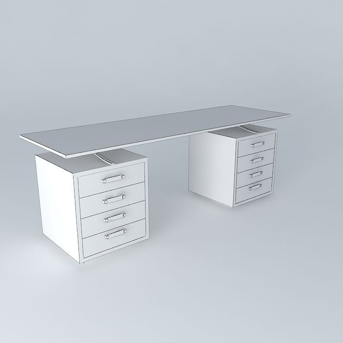 desk desk Vermeil Free 3D model_3
