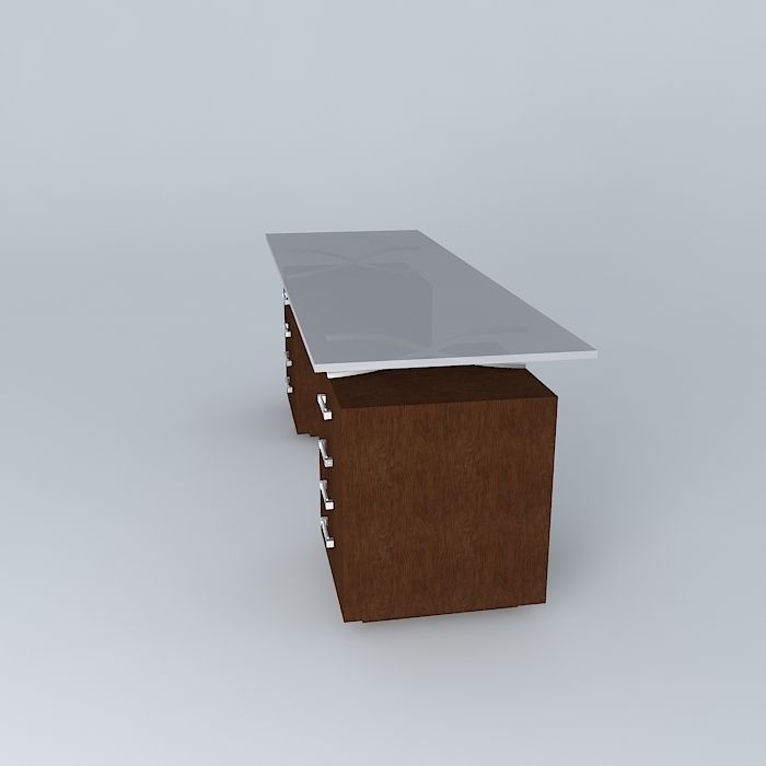 desk desk Vermeil Free 3D model_2
