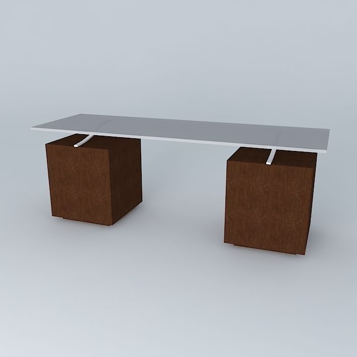 desk desk Vermeil Free 3D model_1