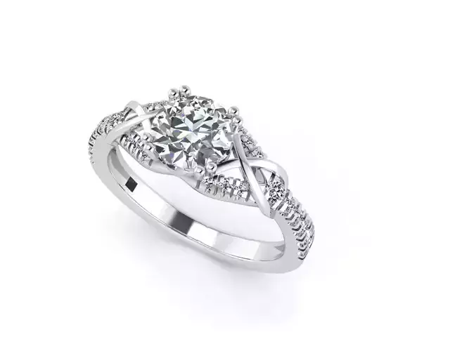 F diamond engagement ring gold