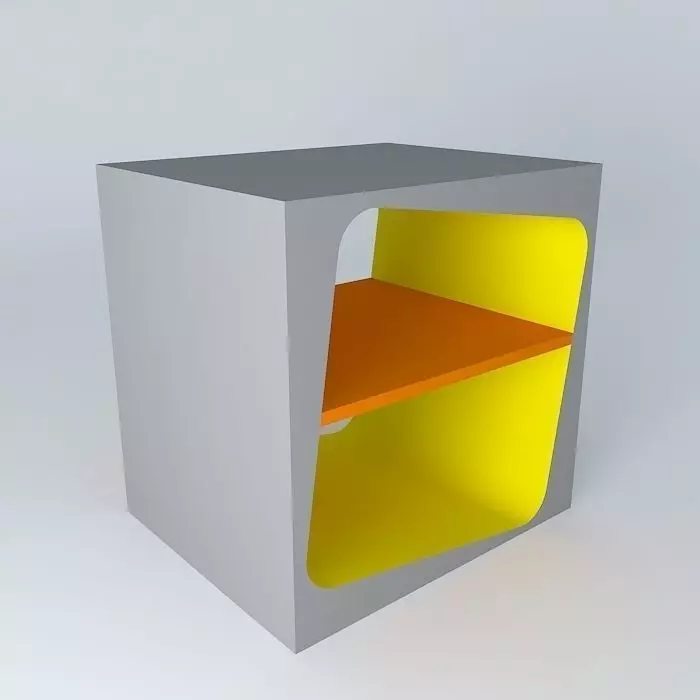 side table, mesa de canto Free 3D model_0