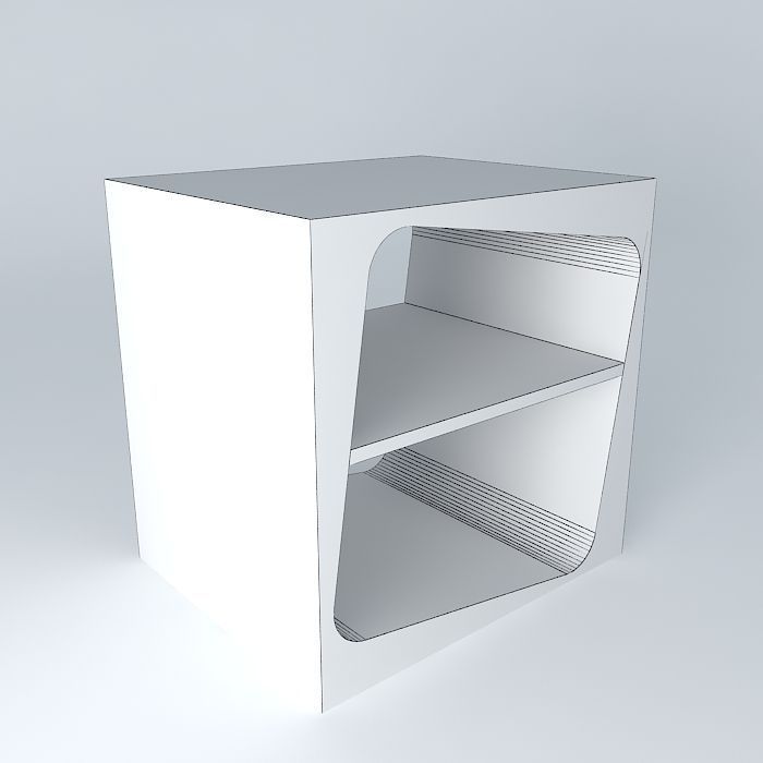 side table, mesa de canto Free 3D model_3