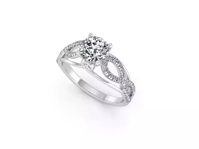 F diamond engagement ring gold
