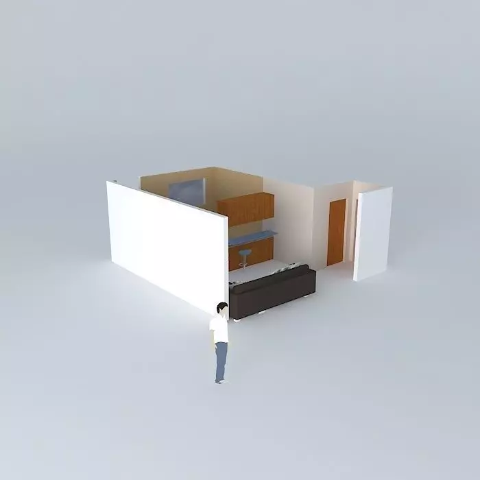 danielaorkut office with person Free 3D model_0
