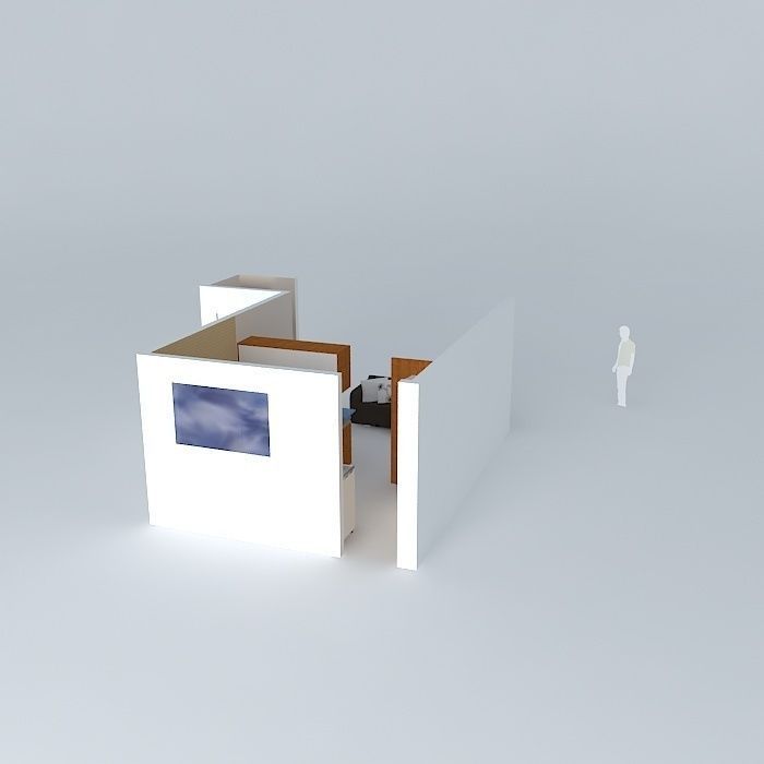 danielaorkut office with person Free 3D model_1