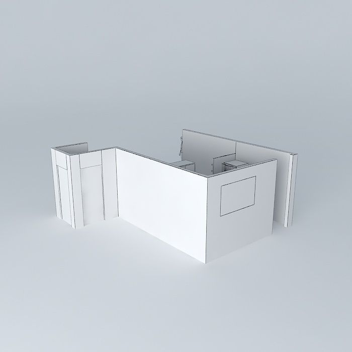 danielaorkut office with person Free 3D model_4