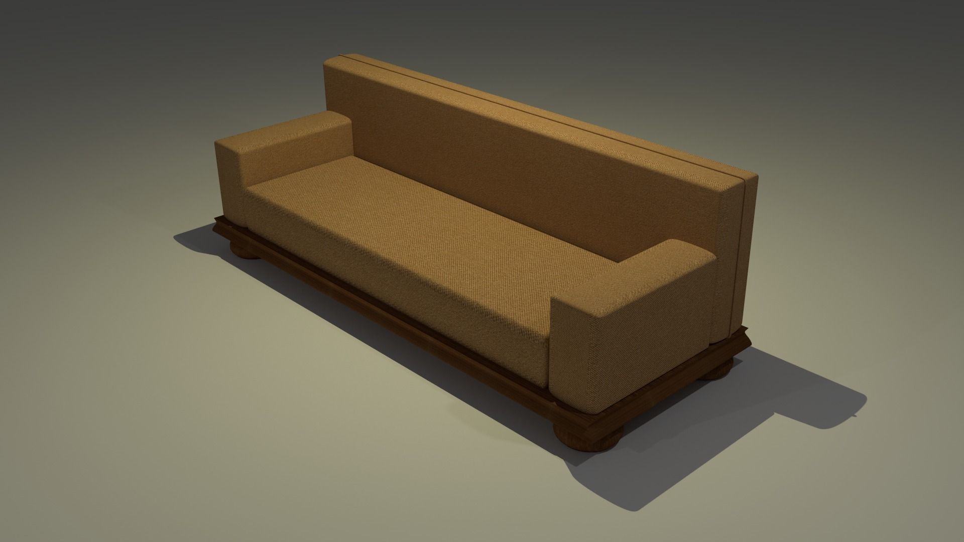 A Fabric Couch 3D model_0