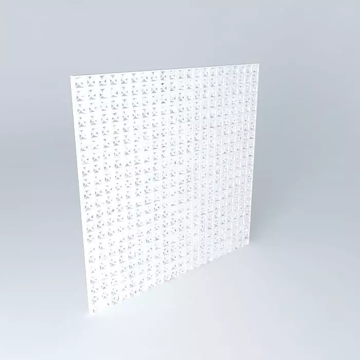 Cobogó leaf leaf Cobogó rrom divider Free 3D model_0