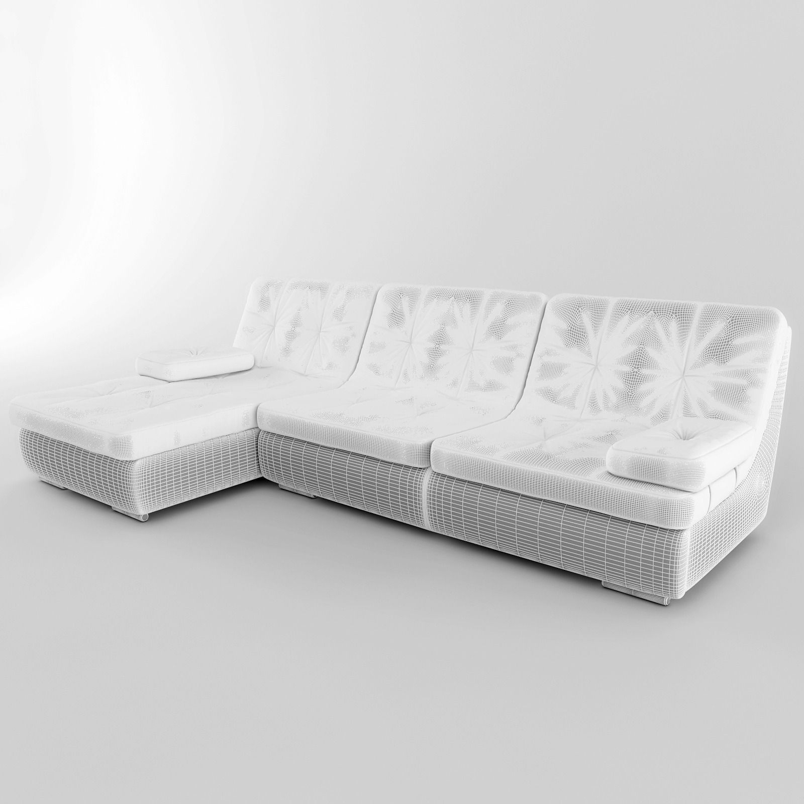 Sofa sectional 3D model_1