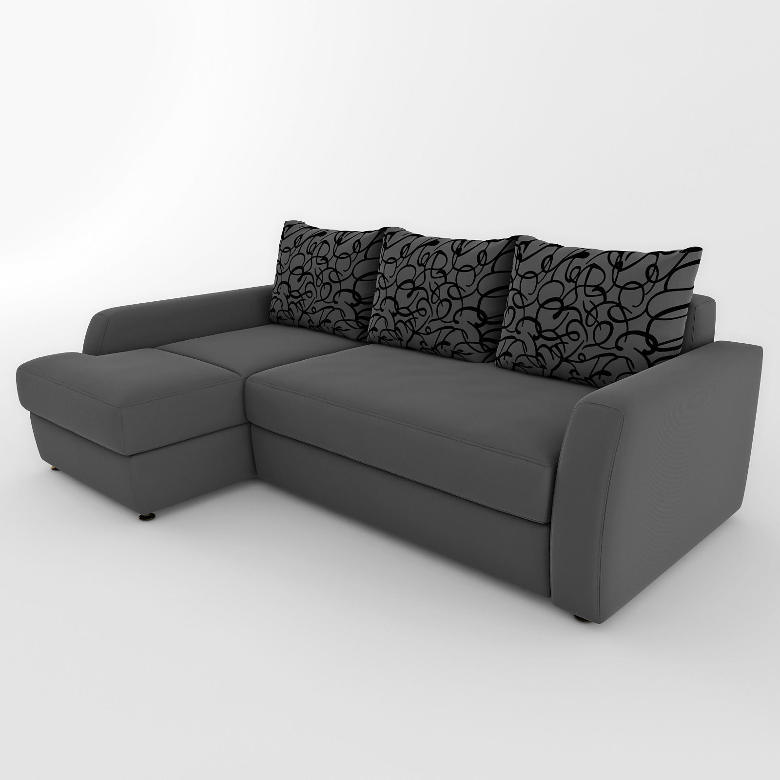 Sofa sectional 3D model_2