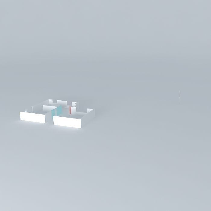 elessandraorkut house in middle of field Free 3D model_1